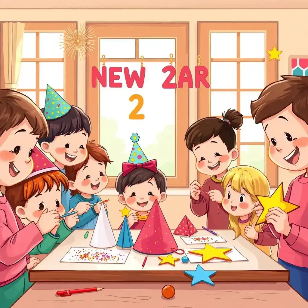 Awesome New Year Crafts For Preschoolers! - Kidscraftworkshop