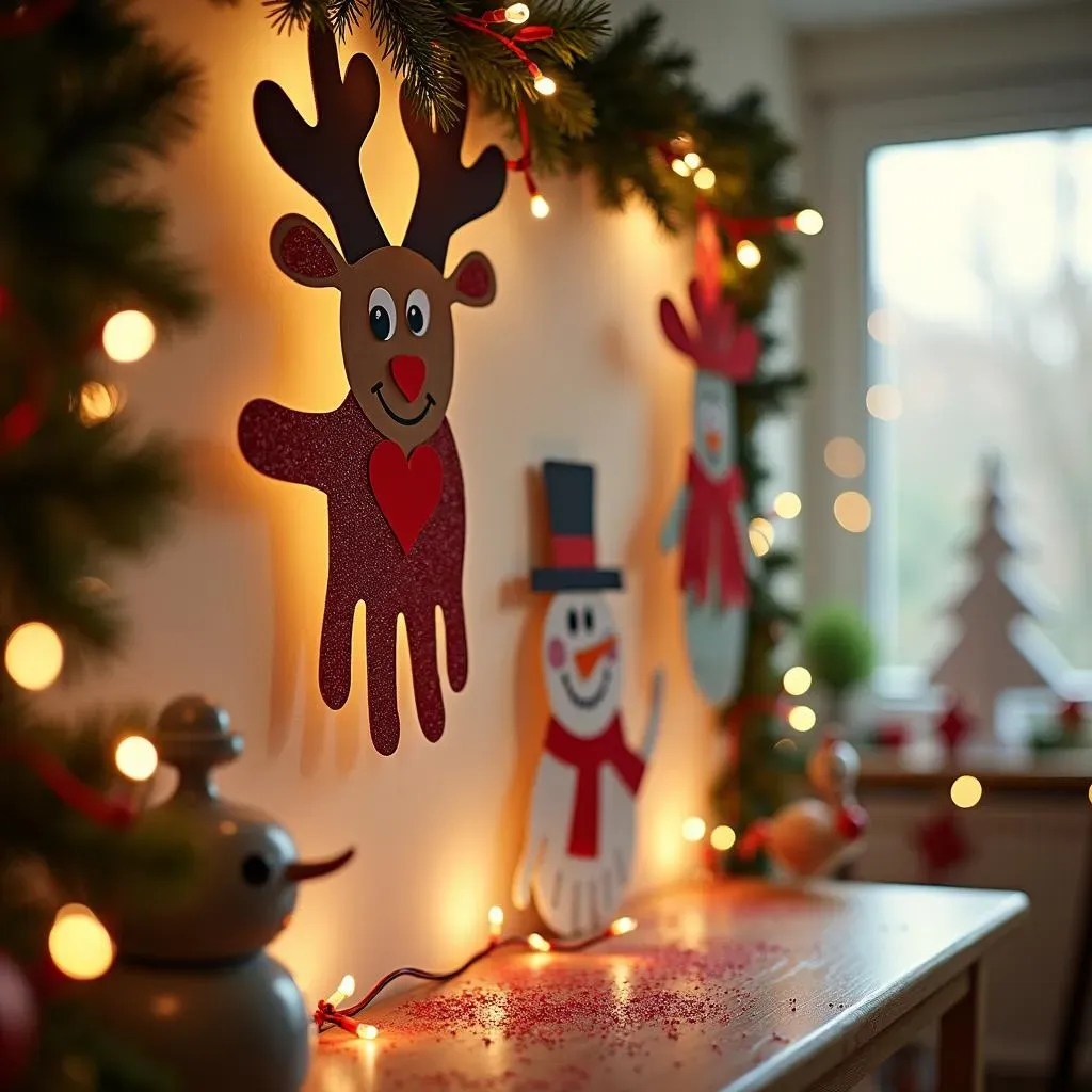 Creative Christmas Decorations: Showcasing Your Little One's Masterpieces