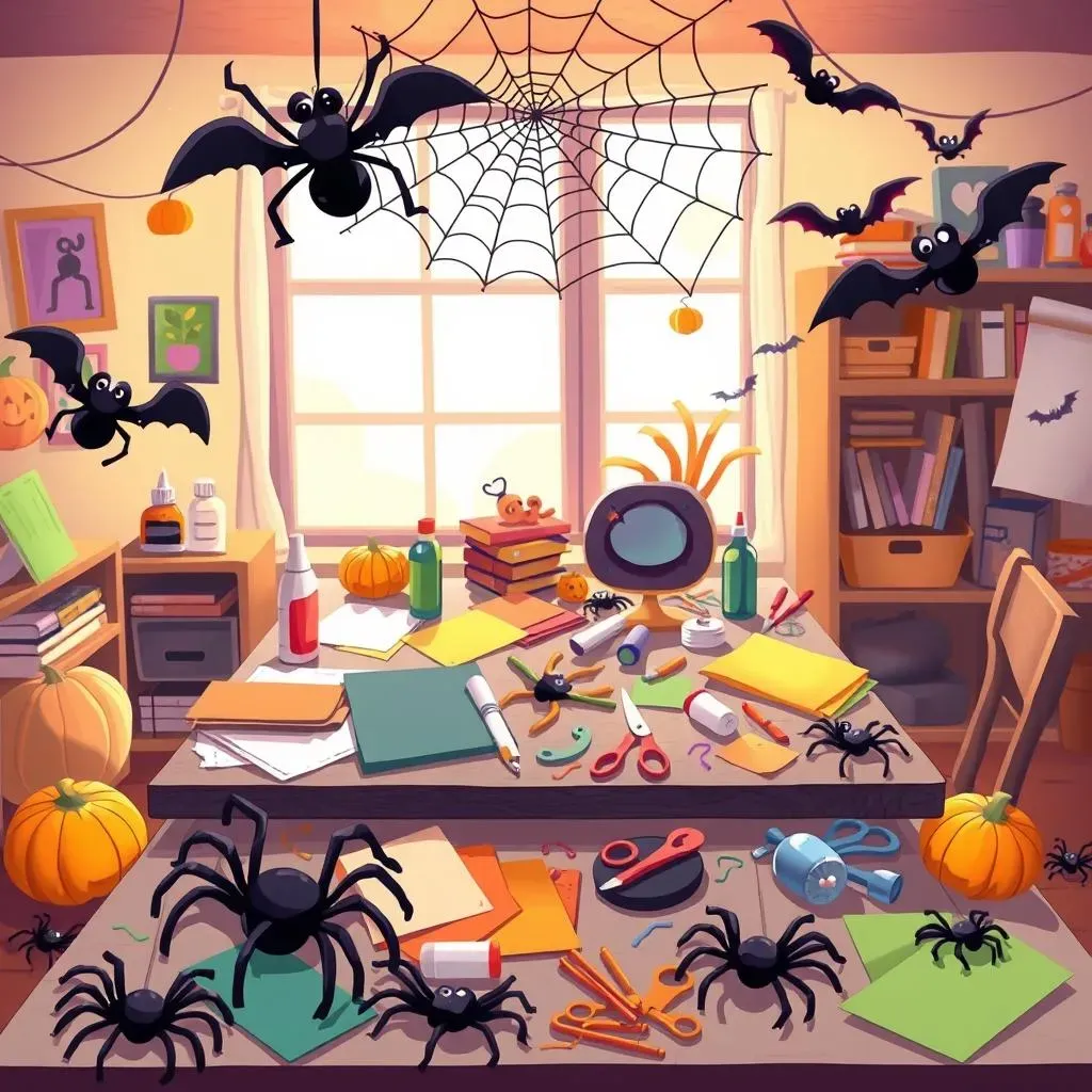 Creepy Crawly: Spider & Bat Halloween Crafts for Kids