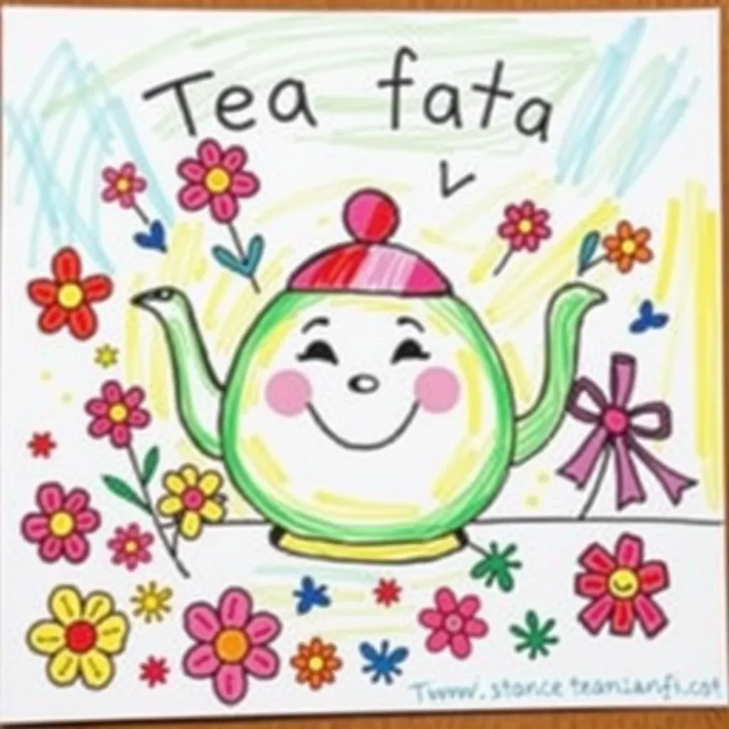 Cute Teapot Card Crafts for Mother's Day