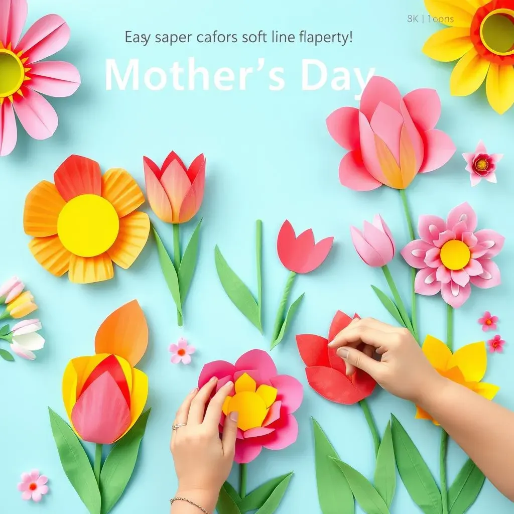 Easy Paper Flower Crafts for Mother's Day