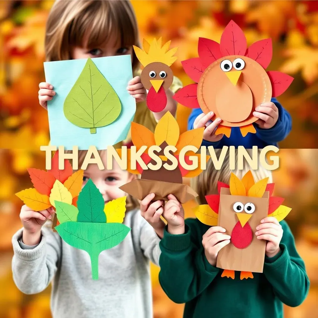 Easy Paper Thanksgiving Crafts for Little Hands