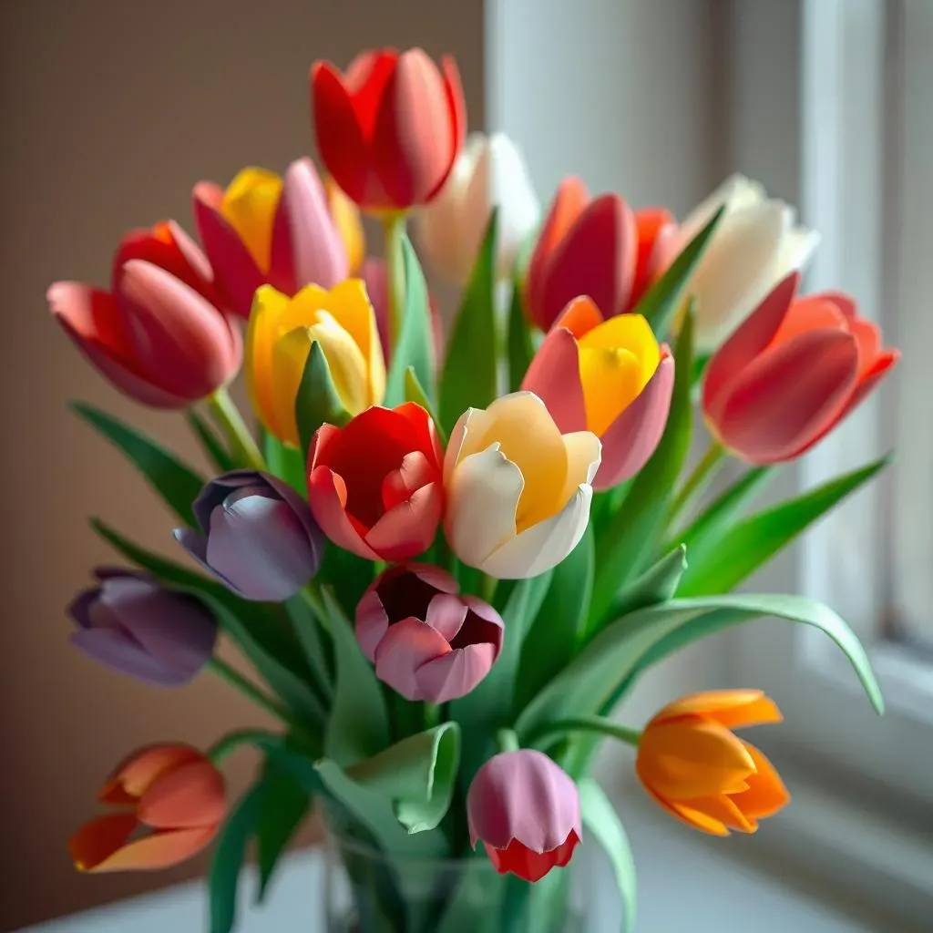Easy Paper Tulips for a Sweet Mother's Day