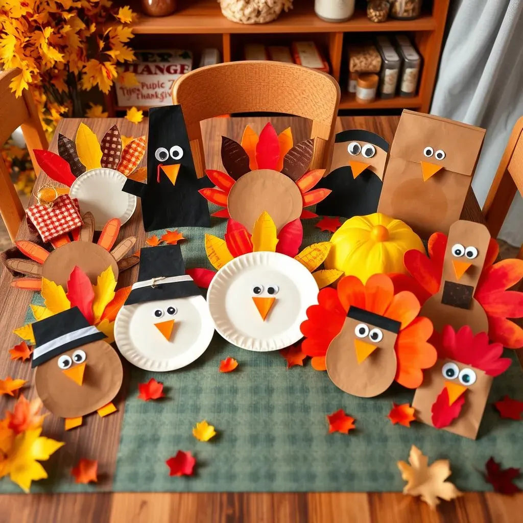Easy Thanksgiving Crafts for Kids:  Simple Projects for Little Hands