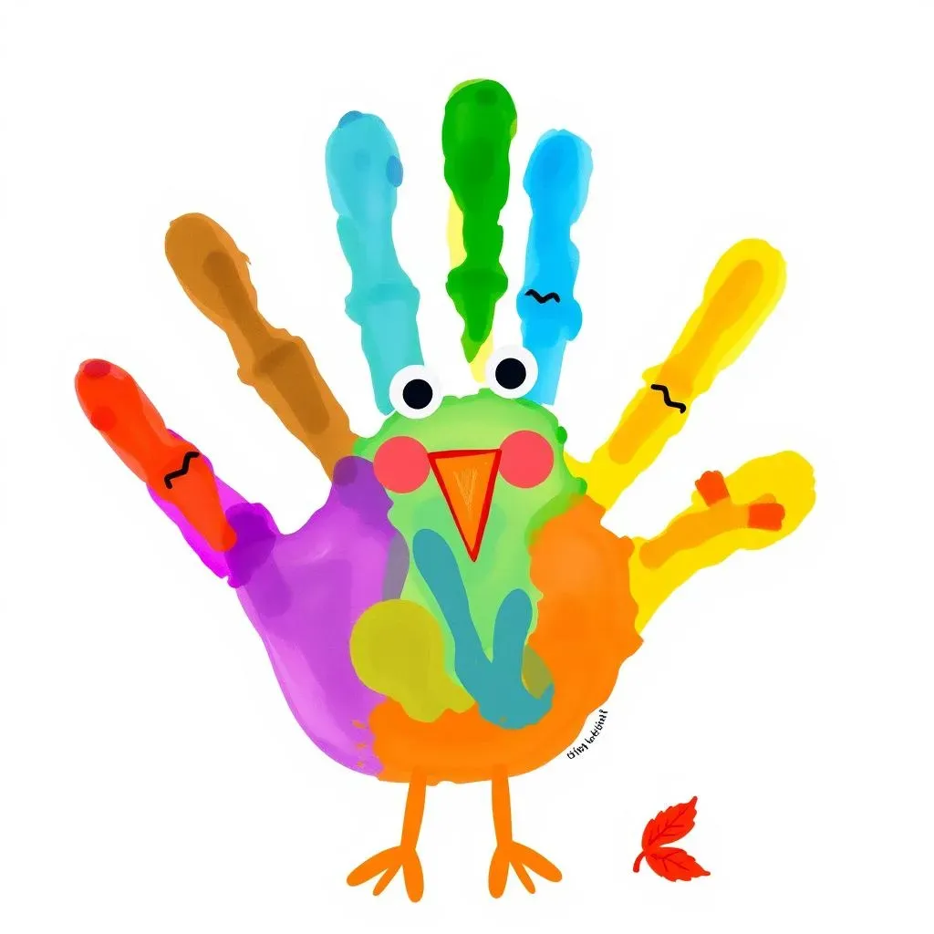 Easy Turkey Crafts for Toddlers Age 1: Handprints and More