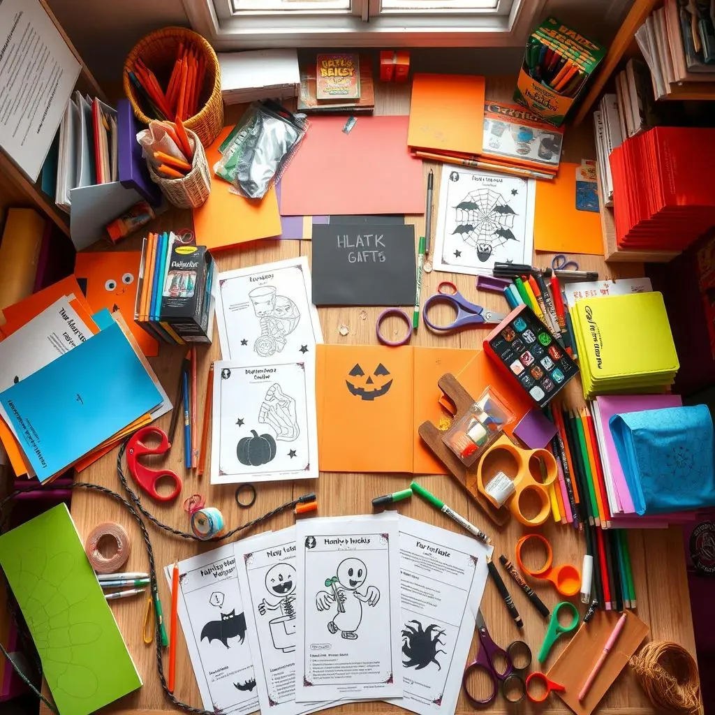 Essential Materials for Your Halloween Crafts for Kids Printable