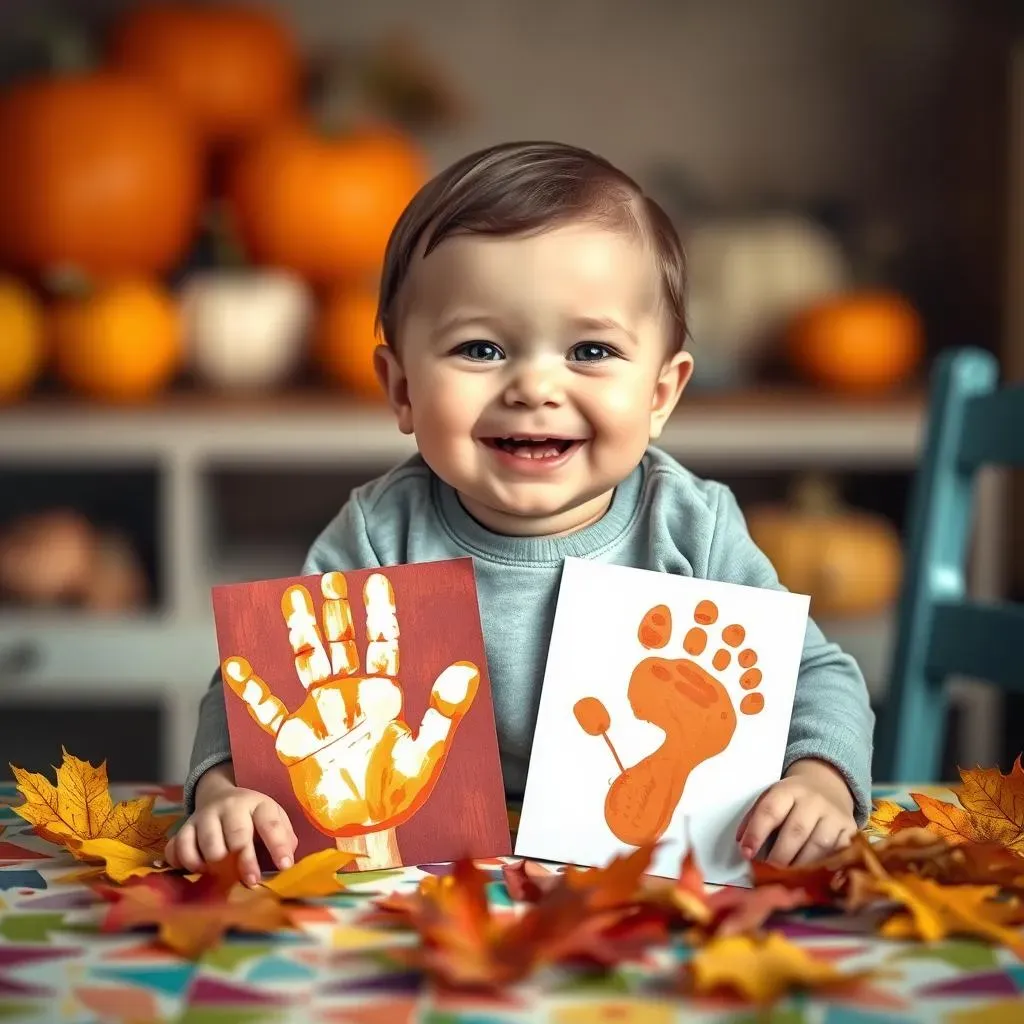 Footprint and Handprint Thanksgiving Fun