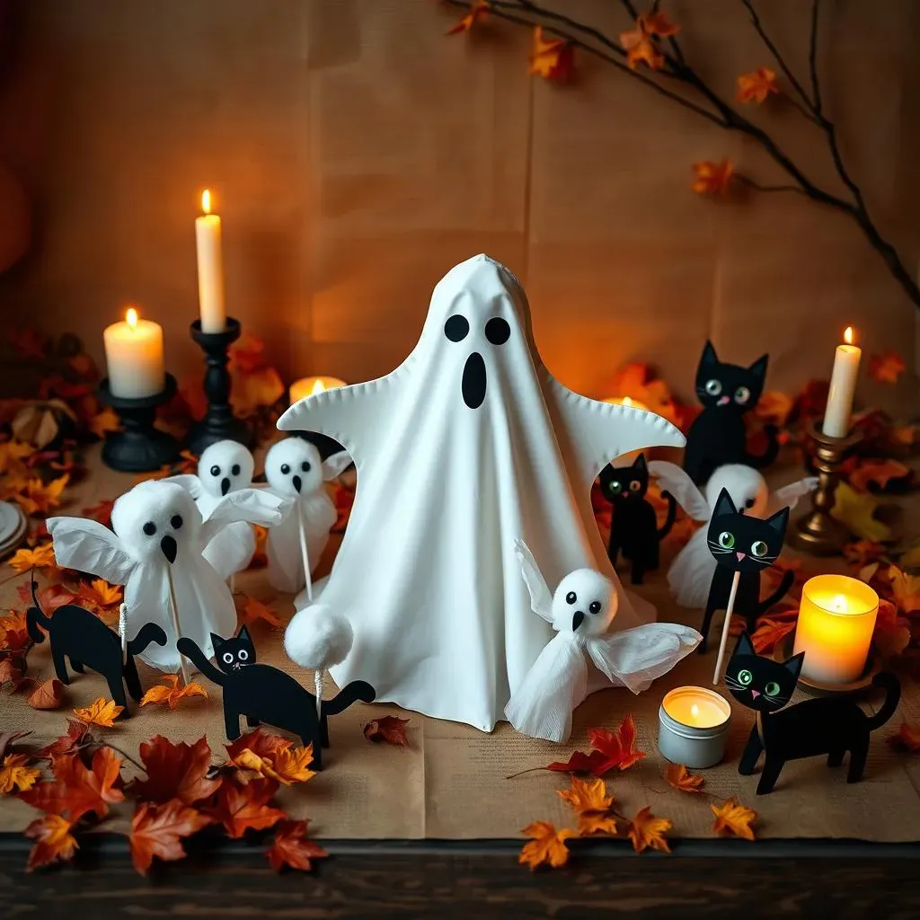 Ghostly and Black Cat Crafts for Halloween Fun