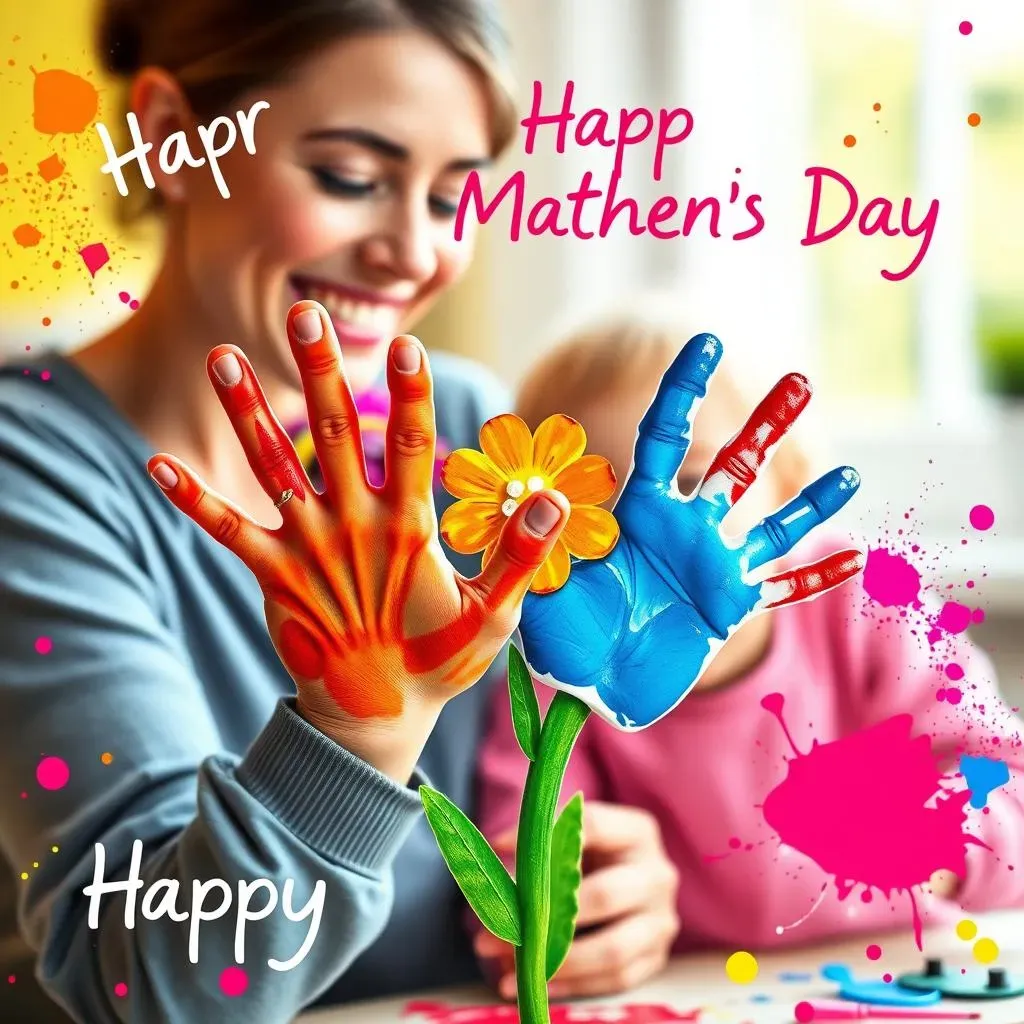 Handprint and Footprint DIY Mother's Day Crafts