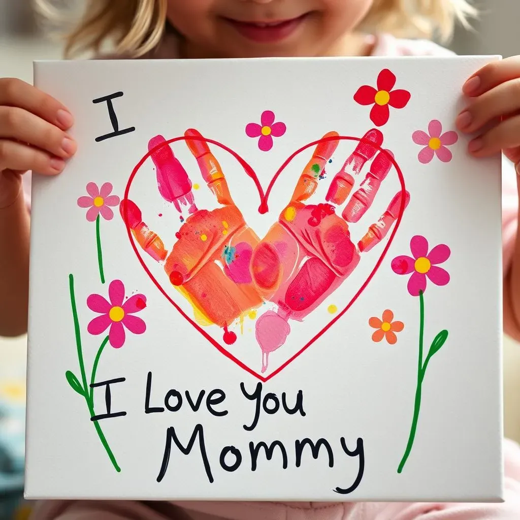 Handprint Crafts: A Toddler's Mother's Day Gift