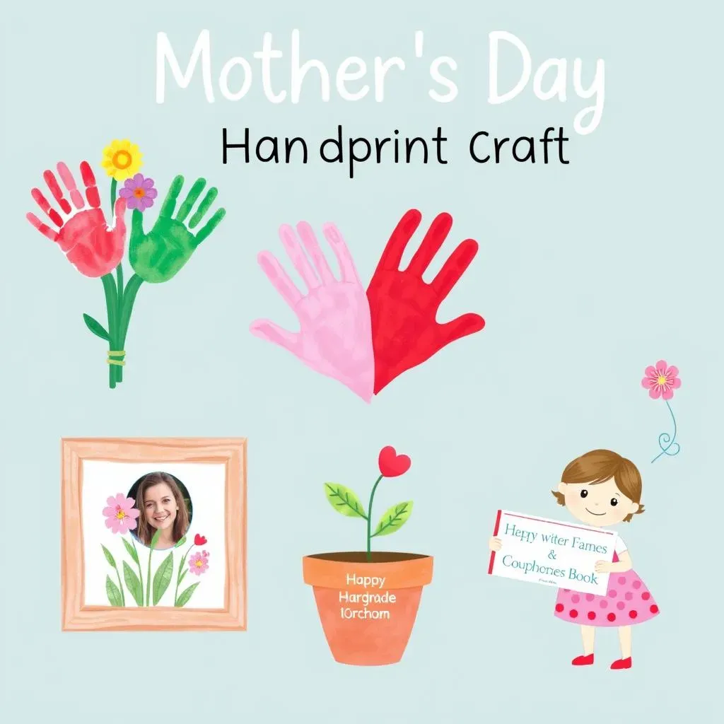Handprint Crafts and DIY Gifts for Mother's Day