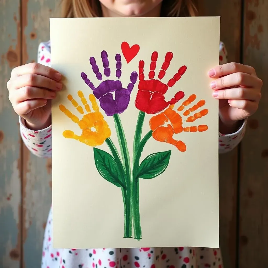 Handprint Flower Bouquet: A Mother's Day Keepsake