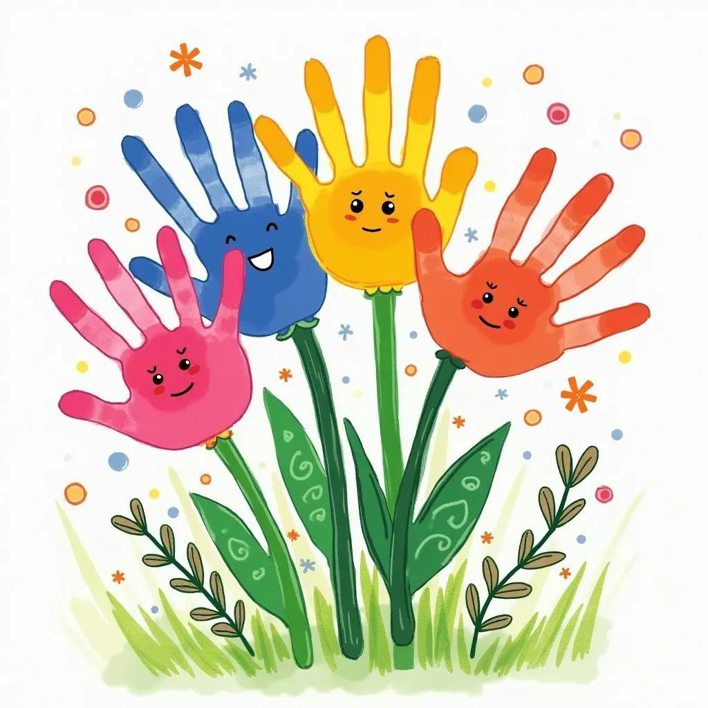 Handprint Flowers: A Blooming Cute Mother's Day Craft