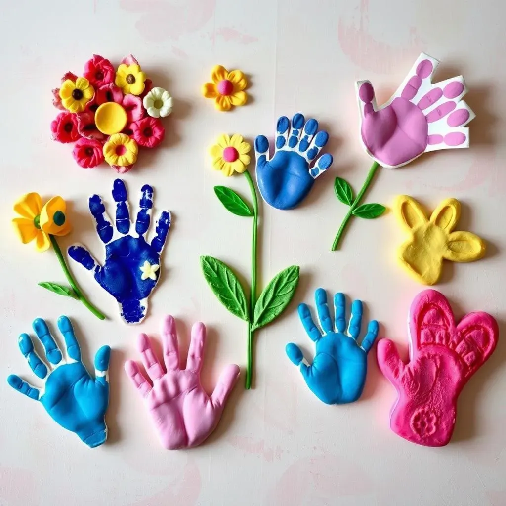 Handprint & Footprint DIY Mother's Day Crafts for Toddlers