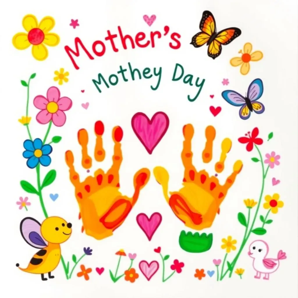 Handprint & Footprint Fun: Keepsake Mother's Day Crafts for Toddlers