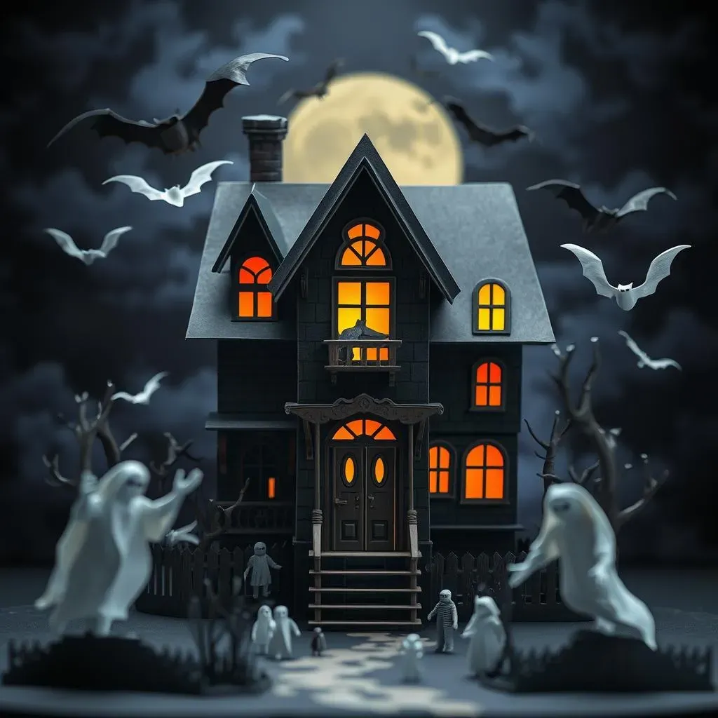 Haunted House & Ghostly Figures: More Halloween Paper Crafts Kids Love