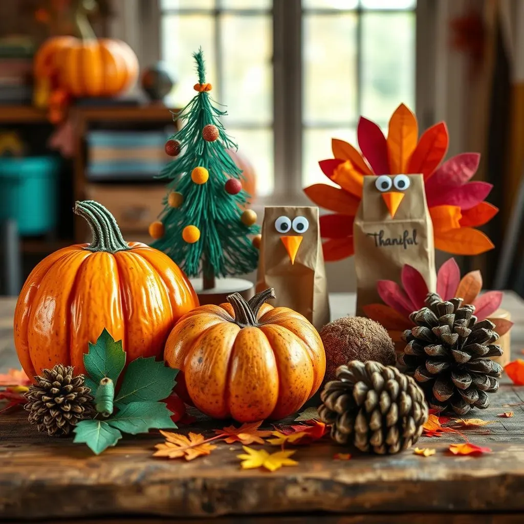 More Easy Thanksgiving Crafts: Pumpkins and Beyond