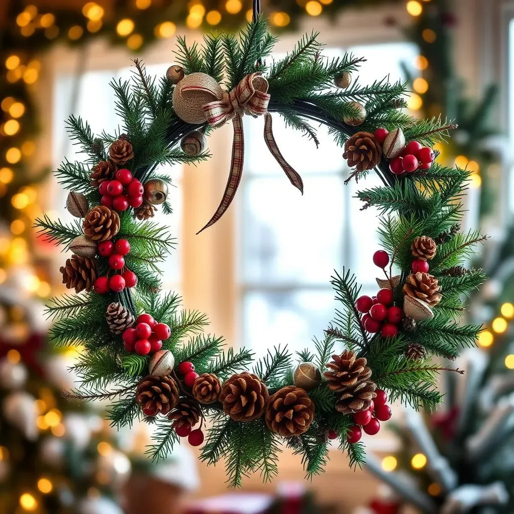 Nature's Embrace:  DIY Christmas Wreath Crafts Using Natural Materials