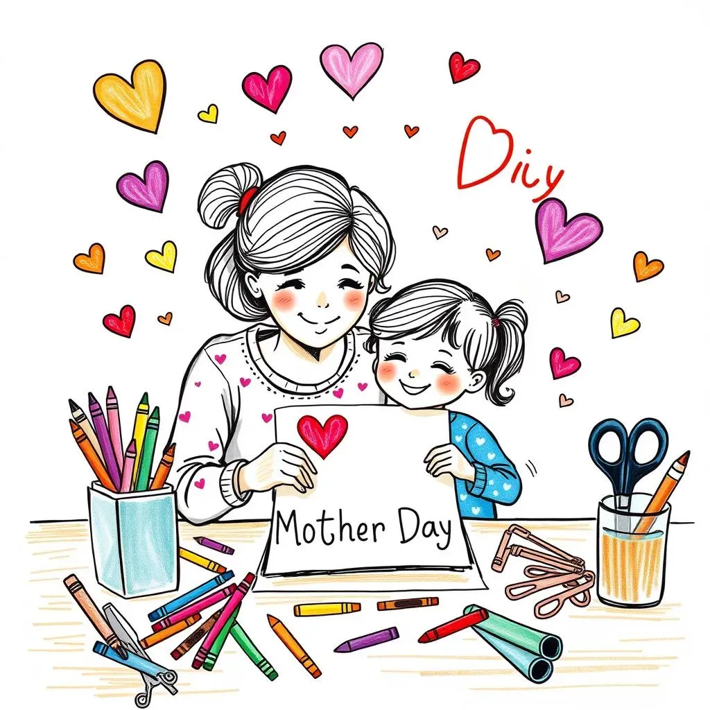 Personalized DIY Mother's Day Card Crafts for Preschoolers