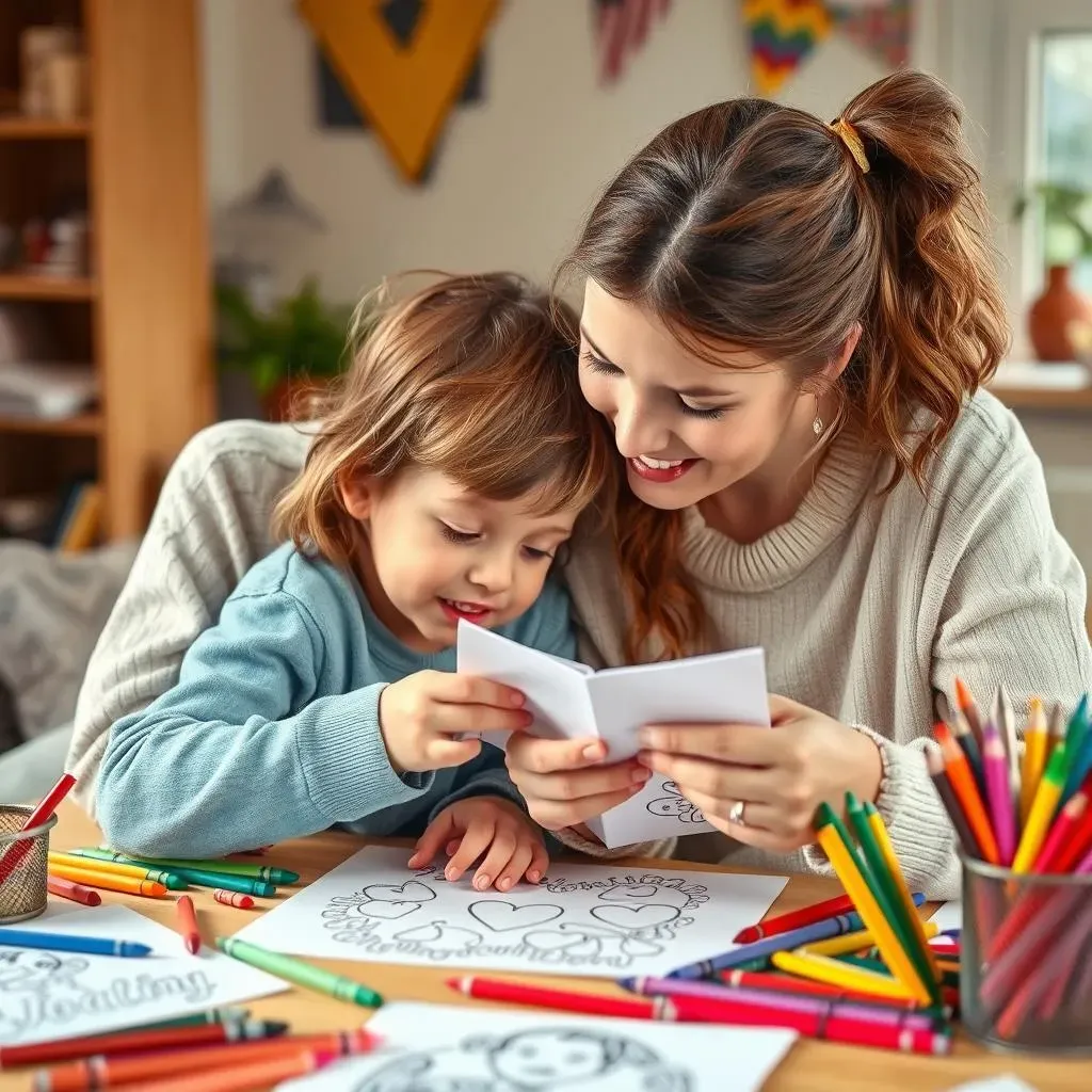 Personalized Mother's Day Cards & Coloring Pages: Easy Crafts for Grandma
