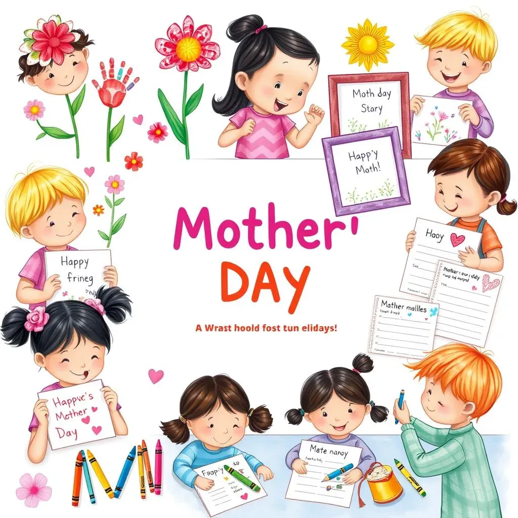 Personalized Mother's Day Crafts that Preschoolers Can Make