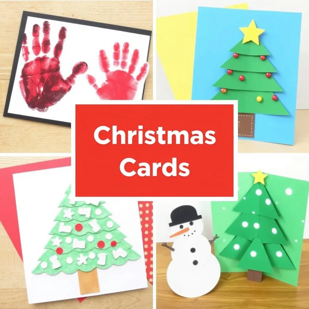 Simple Christmas Card Crafts for Kids