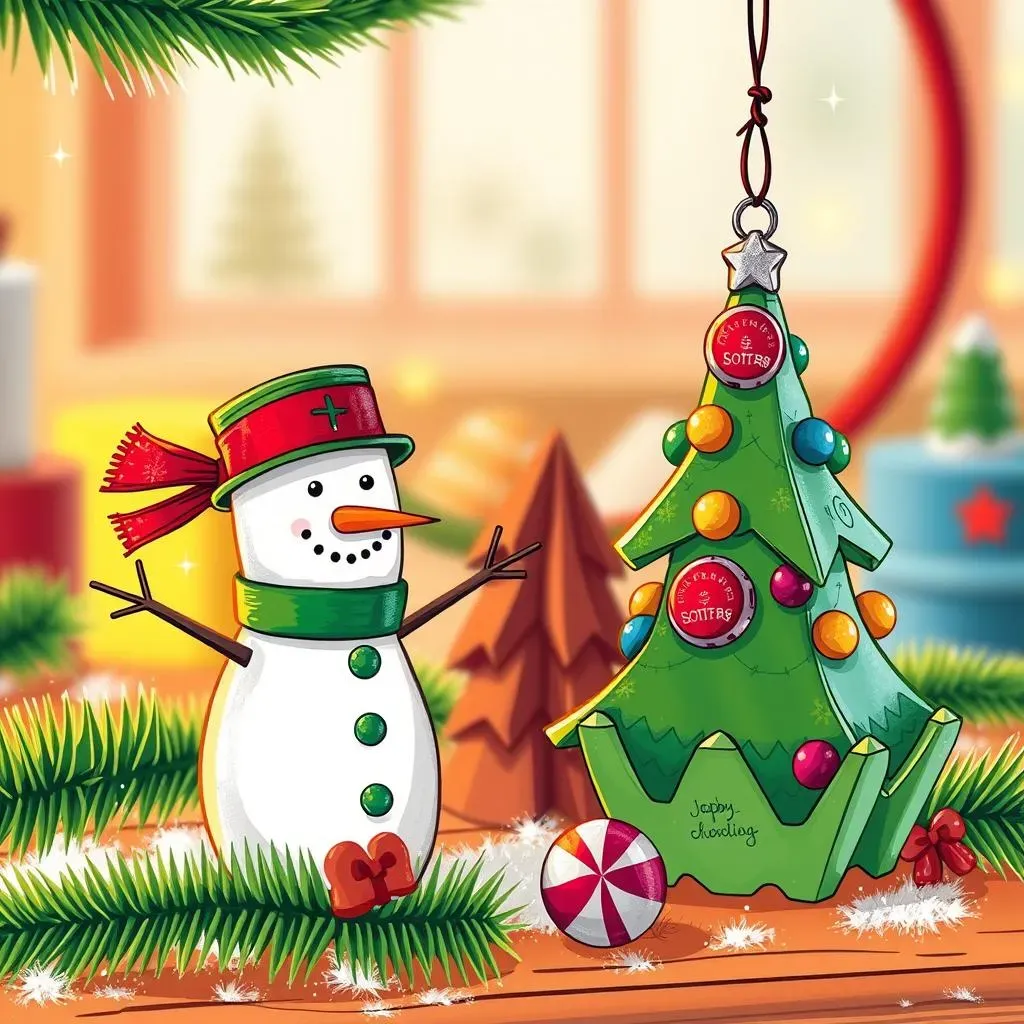 Simple Christmas Decorations: Easy Christmas Crafts for Young Kids Using Recycled Materials