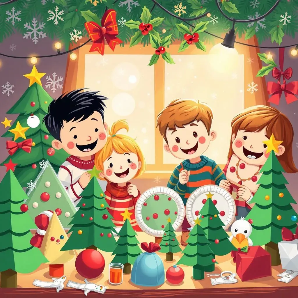 Simple Christmas Decorations: Easy Paper Crafts for Kids