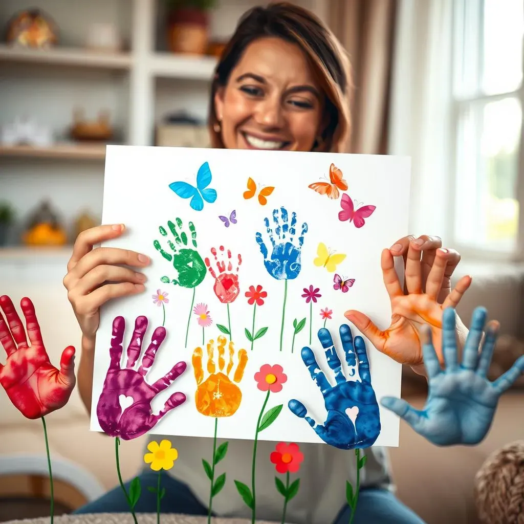 Simple Handprint Crafts for Mother's Day