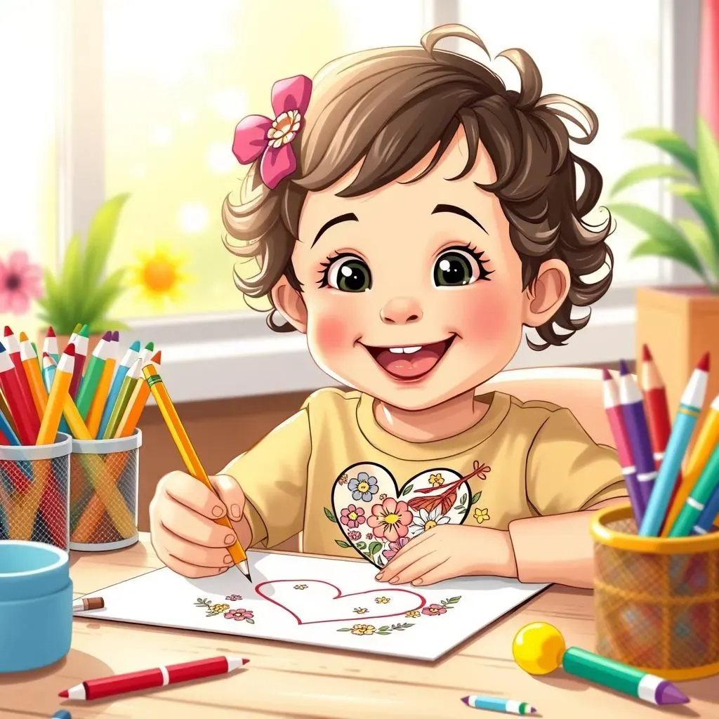 Simple Mother's Day Drawing Ideas for Kids