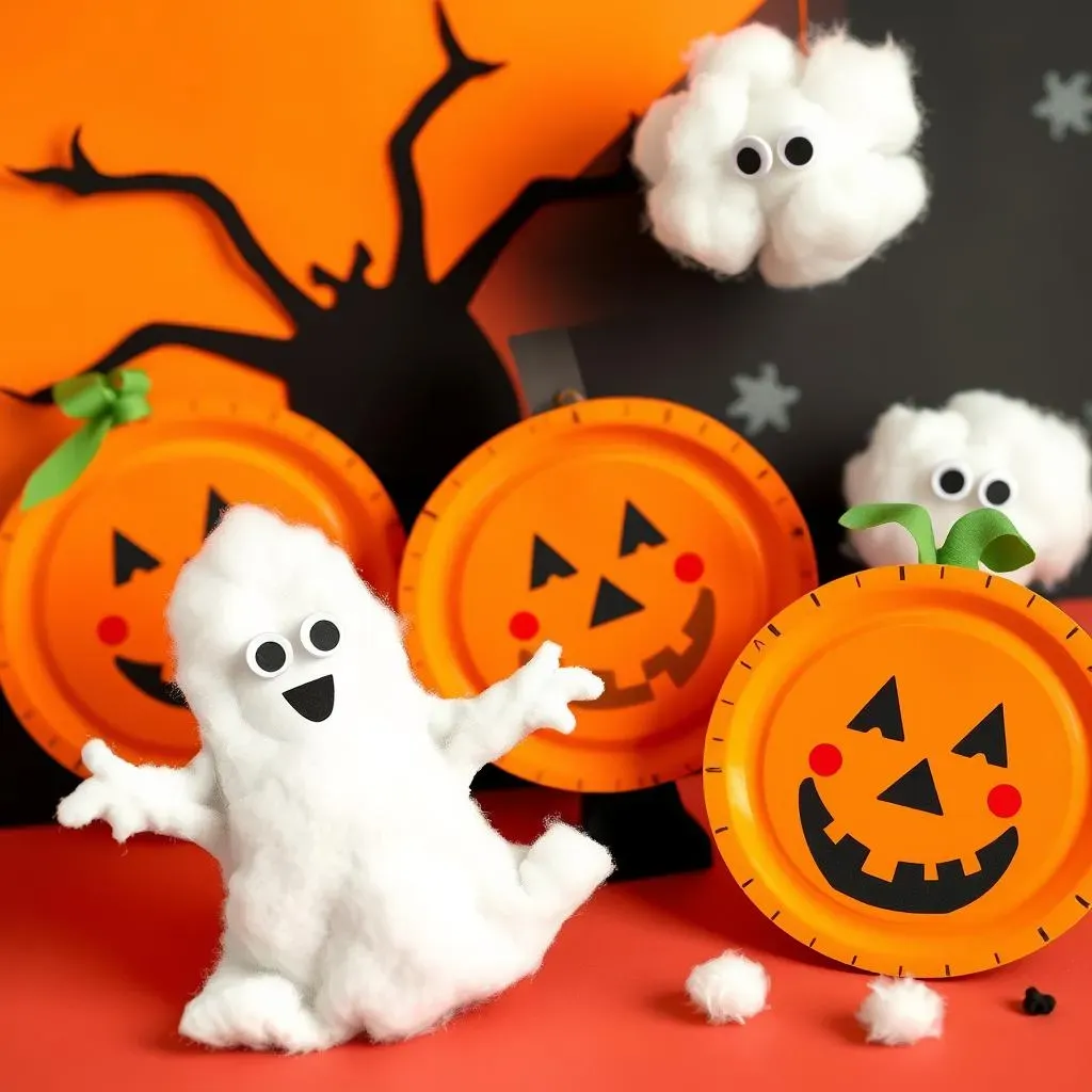 Spooky Fun: Pumpkin & Ghost Halloween Crafts for Kids