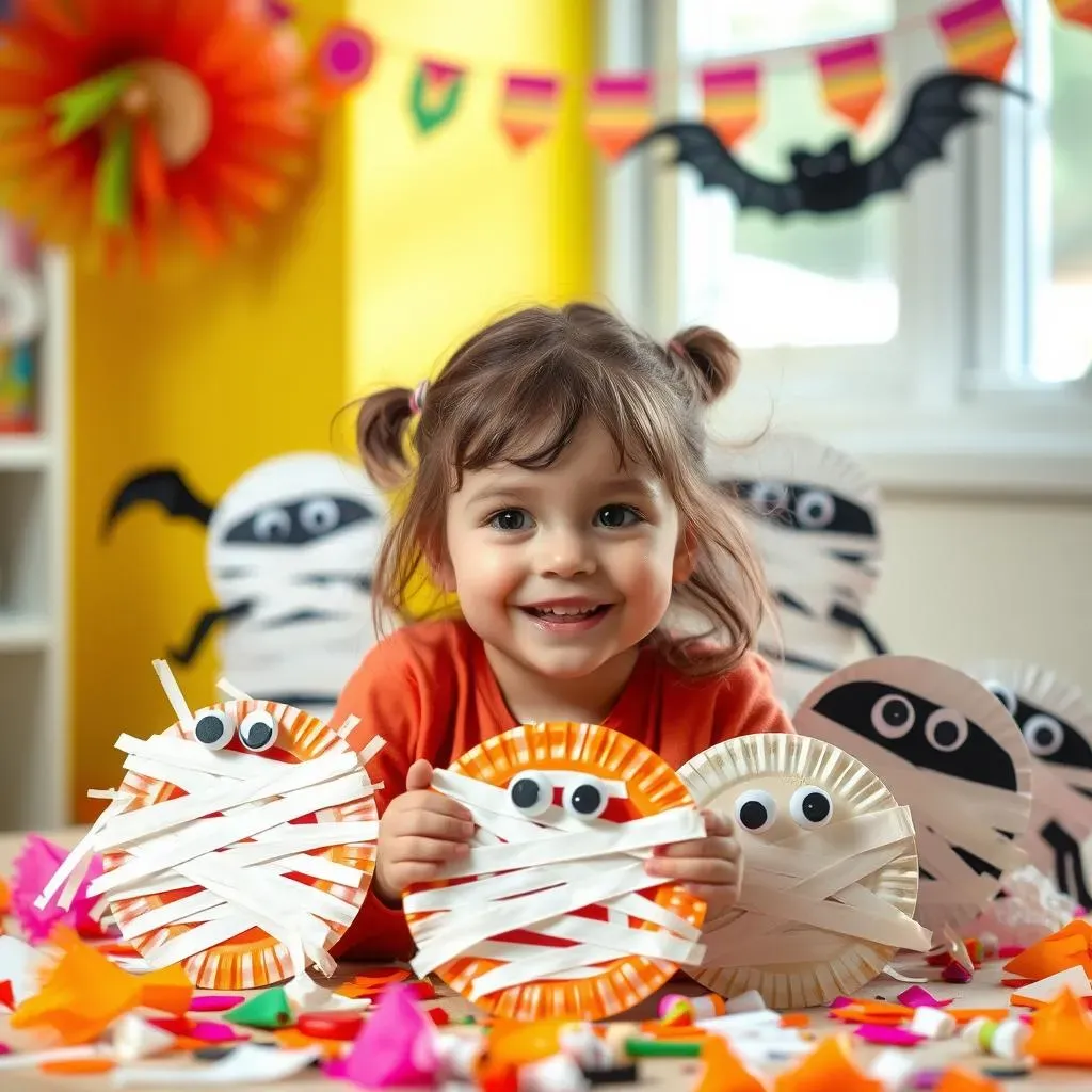 Spooky Paper Plate Halloween Crafts for Little Kids