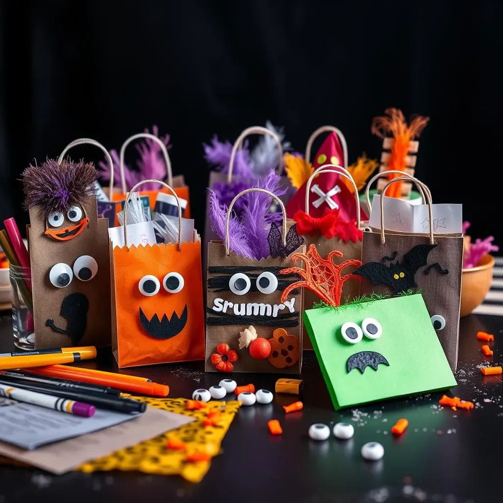 Spooky Treat Bags and Bookmarks