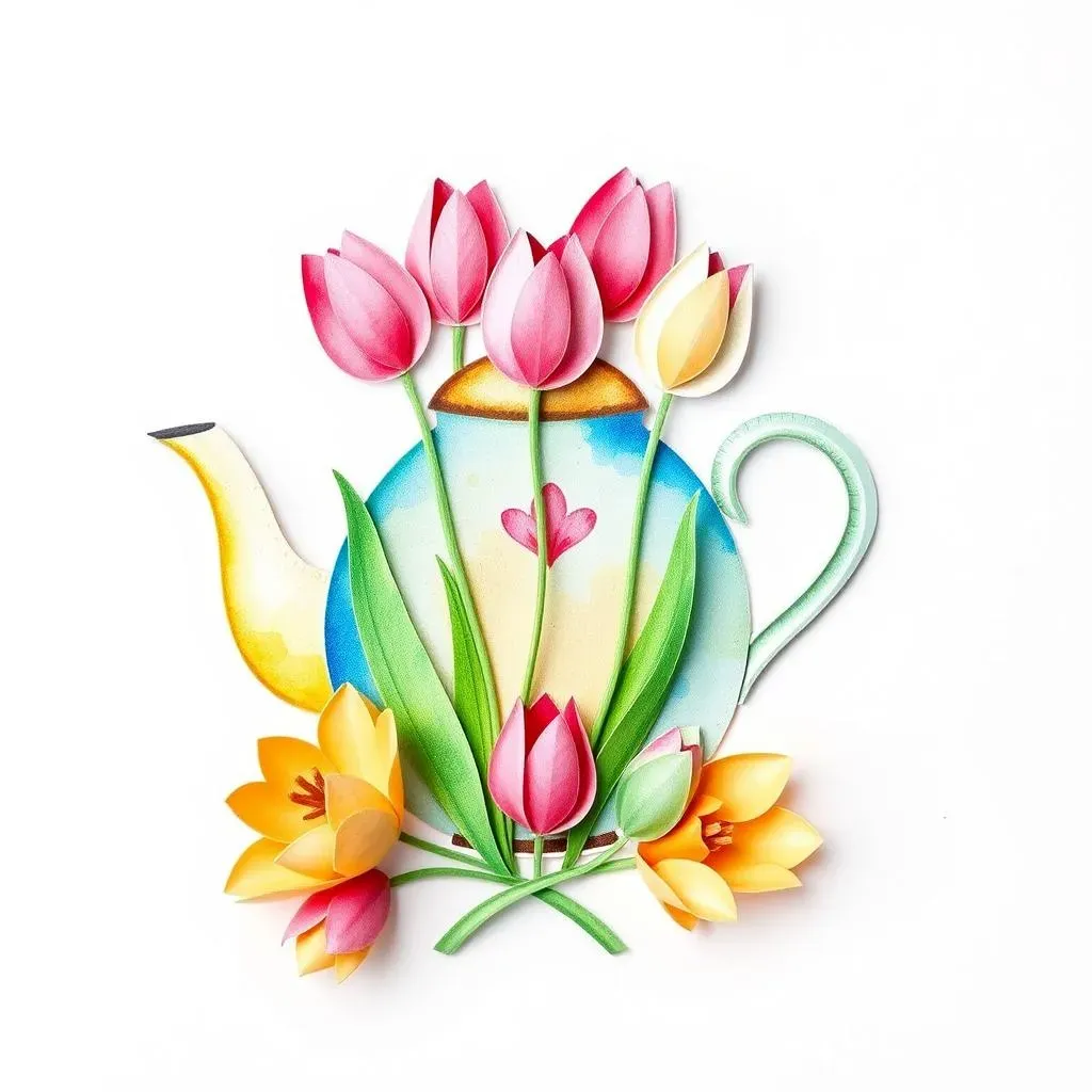 Teapot Cards and Paper Tulips: Cute Creations