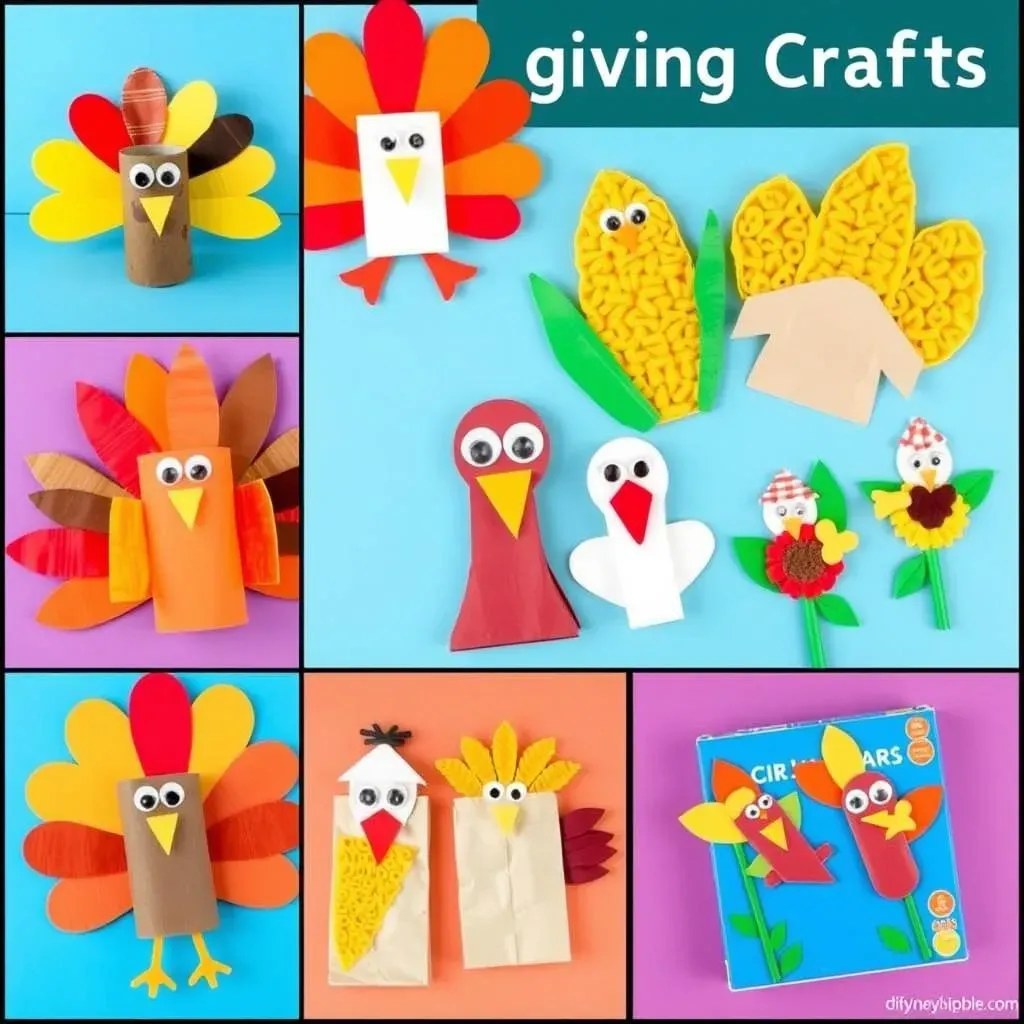 Thanksgiving Crafts with Everyday Materials