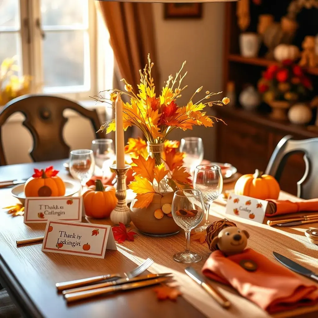 Thanksgiving Table Decorations: KidFriendly Crafts