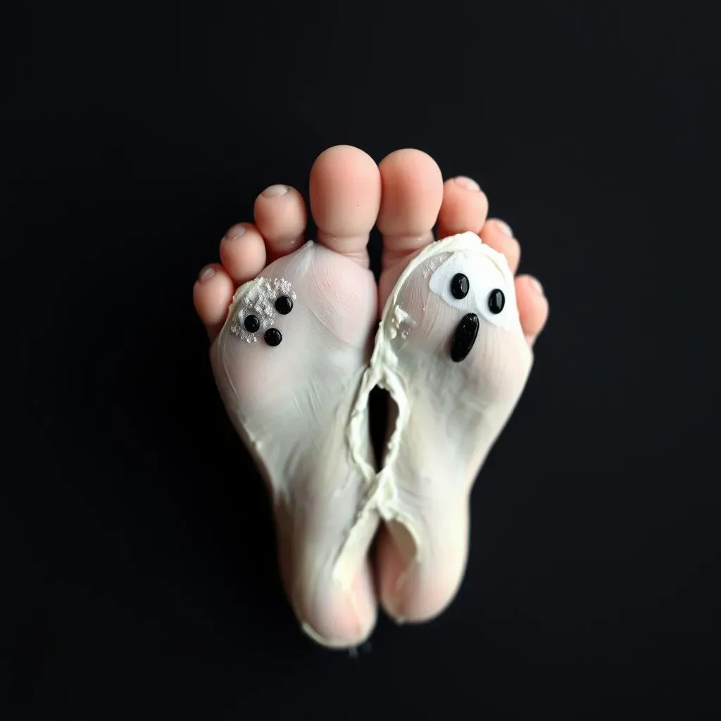 Tiny Hands, Spooky Prints: Newborn Halloween Footprint Art